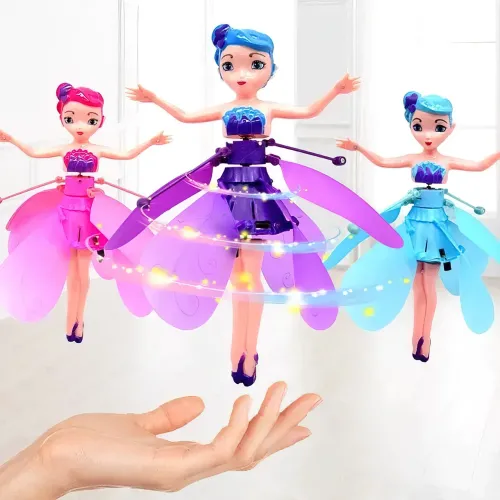 Кукла летающая фея Flying Fairy до 8 минут полета, с зарядкой от USB - фото 4