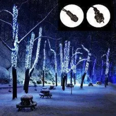 Уличная гирлянда нить 100 LED 10 метров WIMPEX Синяя, черный провод