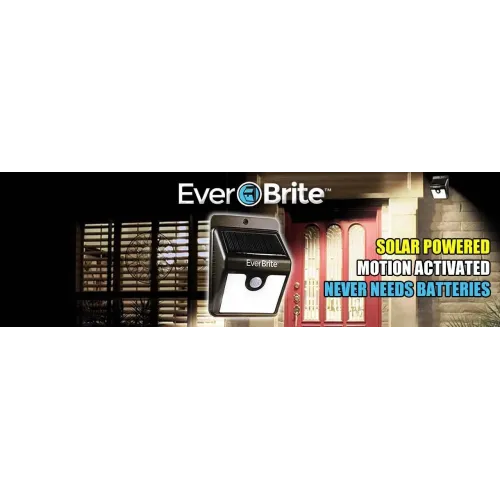 Уличный светильник на солнечной батареи Ever Brite с датчиком движения, черный - фото 7