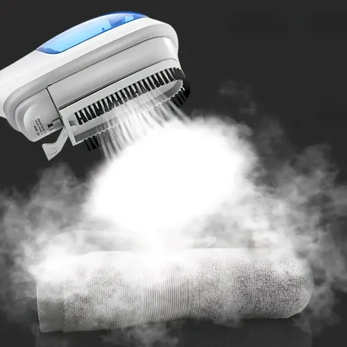 Відпарювач для одягу Steam Brush, ручний, 800 Вт, з резервуаром 100 мл, 2 насадки, від мережі 220 В - фото 6