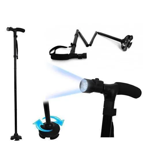 Складана палиця з LED підсвіткою Trusty Cane для зручності пересування - фото 2