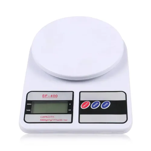 Электронные кухонные весы Kitchen Scale SF-400, до 5 кг, с индикатором низкого заряда, граммы и унции - фото 3