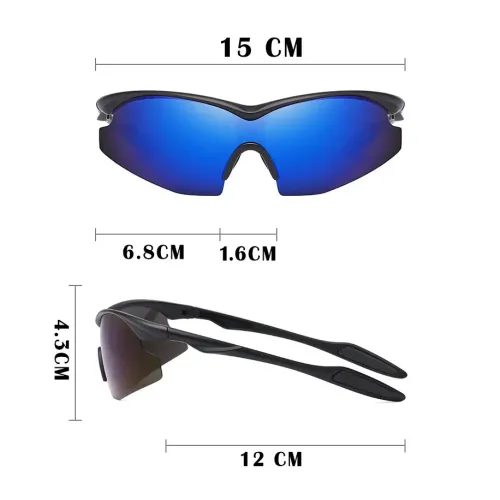 Сонцезахисні окуляри поляризаційні Bell Howell TAC Glassess в стилі мілітарі, чорні - фото 7
