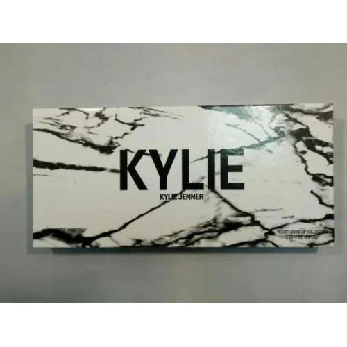 Помада Kylie в мраморной коробке черная или белая (12 штук) - фото 5