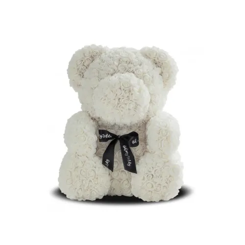 Середній Ведмедик з троянд у КОРОБЦІ 3D Oh My Teddy 25 см заввишки - фото 5