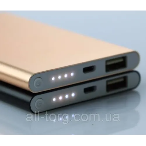 Зовнішній акумулятор супер тонкий Power bank Xiaomni Slim 12000 mAh, різні кольори - фото 3