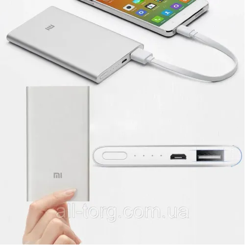 Зовнішній акумулятор супер тонкий Power bank Xiaomni Slim 12000 mAh, різні кольори - фото 4