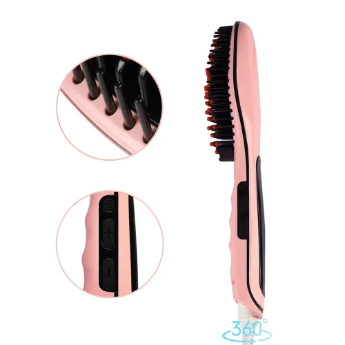 Гребінець-випрямляч FAST HAIR STRAIGHTENER, 29 Вт, до 230 градусів, турмалінове покриття, з дисплеєм - фото 4