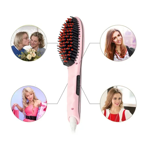 Гребінець-випрямляч FAST HAIR STRAIGHTENER, 29 Вт, до 230 градусів, турмалінове покриття, з дисплеєм - фото 7