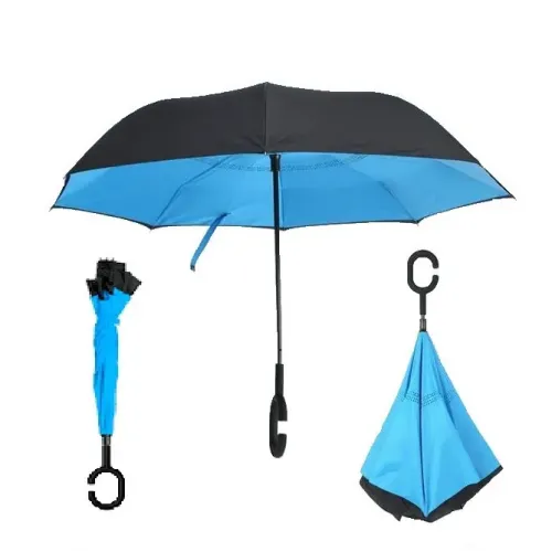 Зонт наоборот Up-Brella Ветрозащитный зонт обратного сложения - фото 8