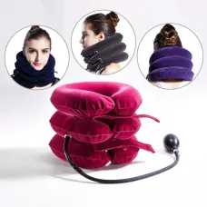 Ортопедический надувной воротник Tractors for cervical Spine,  три отдела, коричневый