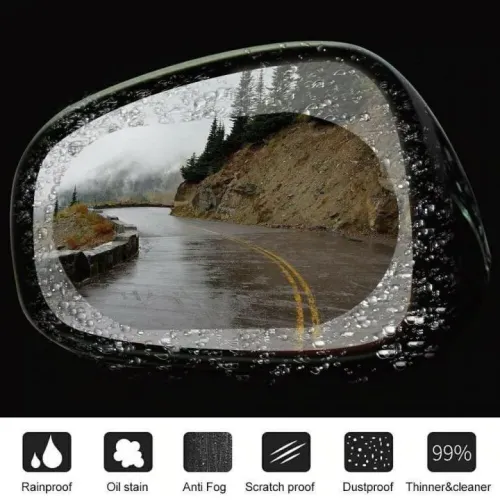 Плівка антидощ на бічні дзеркала Waterproof Membrane 95*95 - фото 3