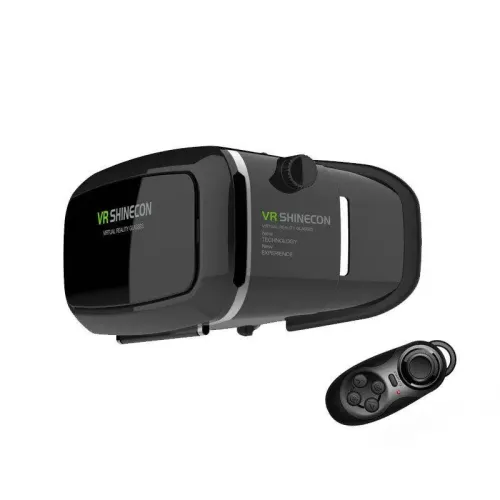 Шолом віртуальної реальності VR BOX Shinecon 6,0 3D з пультом, Чорний - фото 2