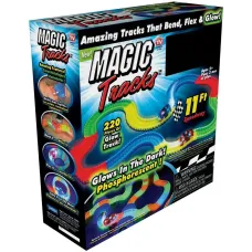 Детская трасса с машинкой  Magic Tracks дорога на  220 деталей, святящаяся машинка в комплекте
