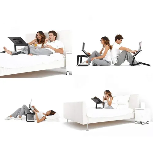 Багатофункціональний Столик трансформер для ноутбука Laptop Table T8, активне охолодження - фото 7