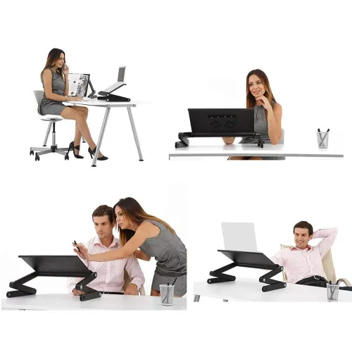 Багатофункціональний Столик трансформер для ноутбука Laptop Table T8, активне охолодження - фото 5