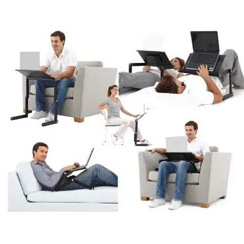 Багатофункціональний Столик трансформер для ноутбука Laptop Table T8, активне охолодження - фото 6