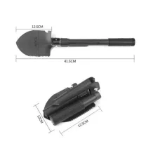 Туристическая складная лопата Shovel с чехлом 4 в 1, с чехлом
