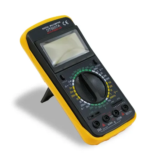 Мультиметр DT9207A для измерения напряжения, силы тока, сопротивления, емкости, температур - фото 2