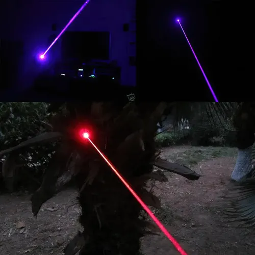 Лазерная указка Laser 303 с ключами, 1000 мВт, 532 нм, металлический корпус, зеленая - фото 5