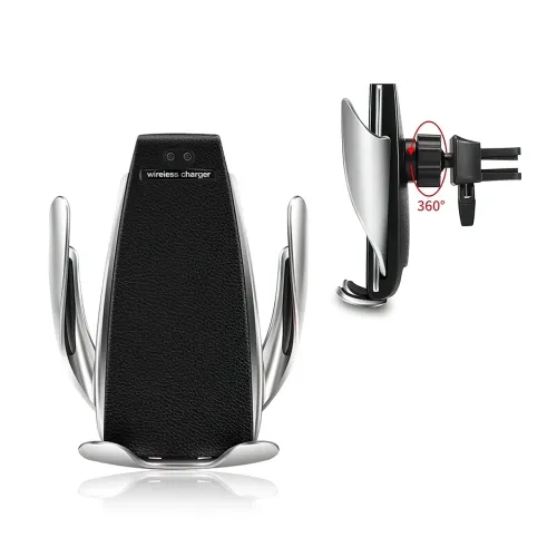 Автомобільний тримач для смартфона SmartSensor Pro S5 з бездротовою зарядкою, 10 Вт, від 4 до 6 - фото 5