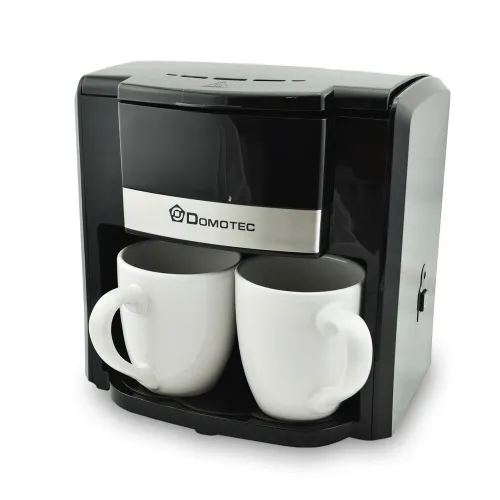 Кавоварка Domotec MS-0708 на две чашки, краплинна, з чашки в комплекті, 0.3 л, 500 Вт