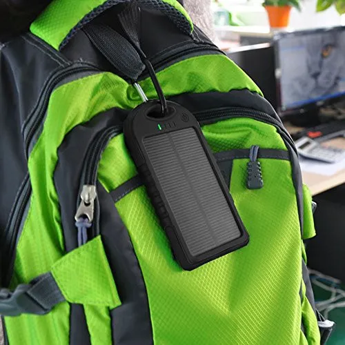 Портативное зарядное устройство Solar Charger Power Bank 12000 mAh - фото 2
