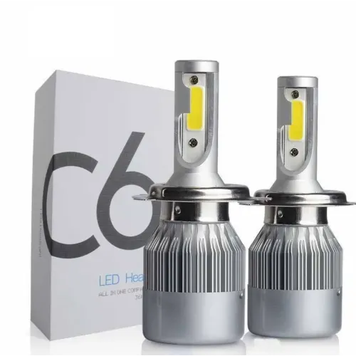 Набір автомобільних світлодіодних LED ламп TOP LED PRO С6 H4, холодне світло