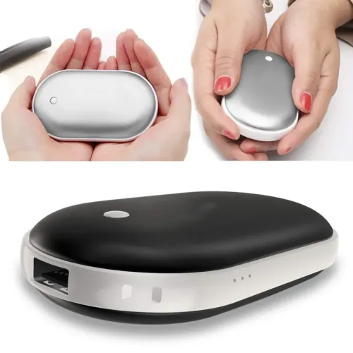 Портативний зарядний з підігрівом рук Power bank heater 5200 mAh - фото 6
