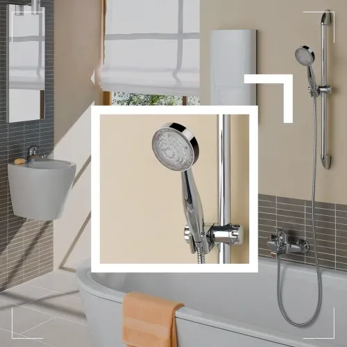 Насадка-лійка для душу LED SHOWER з підсвіткою, 7 кольорів, без батарейок, 9 л/хв - фото 2