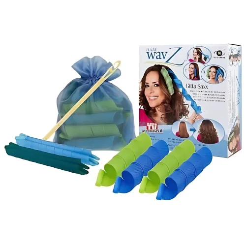 Бигуди Hair Wavz (удлиненные) – мягкие спиральные локоны без вреда, 16 шт. (55 см + 35 см) + крючок - фото 7