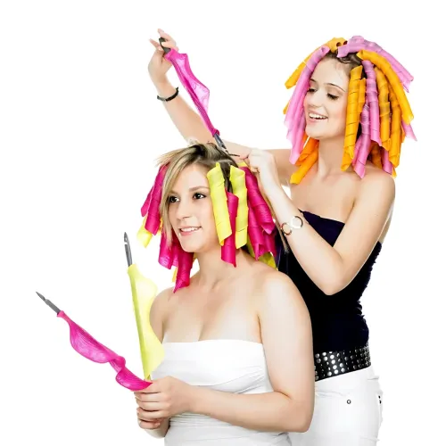 Бигуди Hair Wavz (удлиненные) – мягкие спиральные локоны без вреда, 16 шт. (55 см + 35 см) + крючок - фото 5