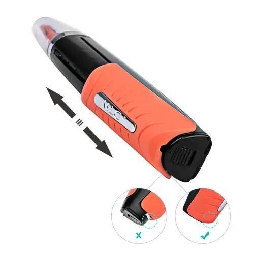 Триммер Micro Touch X-TRIM, 4 насадки, для носа, ушей, бороды, от батарейки ААА - фото 3