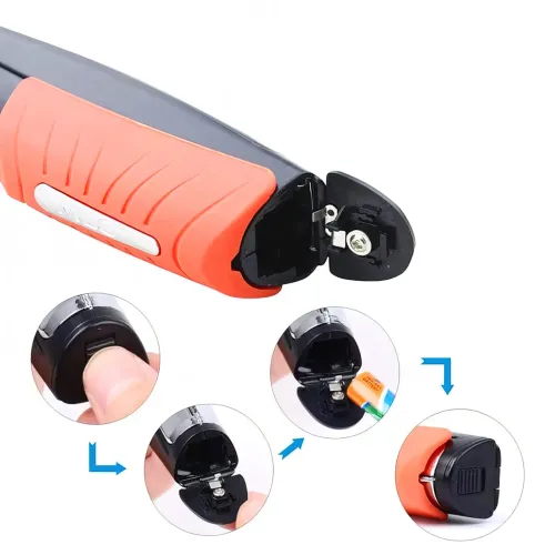 Триммер Micro Touch X-TRIM, 4 насадки, для носа, ушей, бороды, от батарейки ААА - фото 4