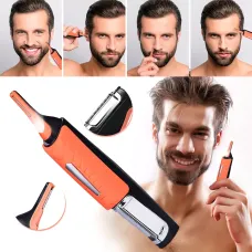 Триммер Micro Touch X-TRIM, 4 насадки, для носа, ушей, бороды, от батарейки ААА