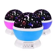 Вращающийся ночник проектор звездное небо 3D Star master big, разные цвета