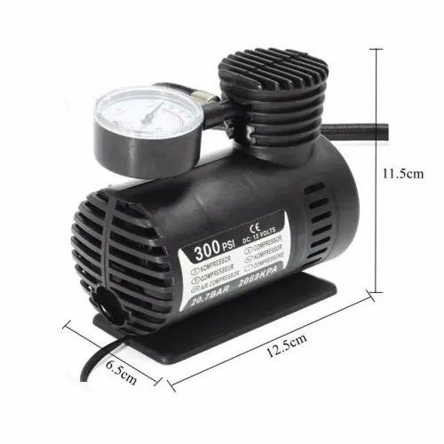 Автомобільний насос, компресор, Air Compressor DC-12V, для підкачки коліс - фото 6