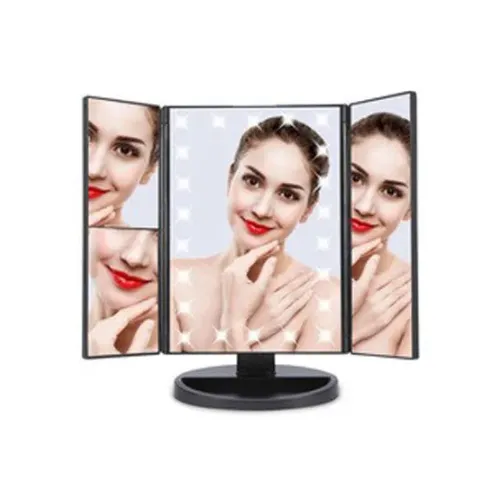 Дзеркало з підсвічуванням MAGIC MAKEUP MIRROR потрійне 22 LED - фото 4