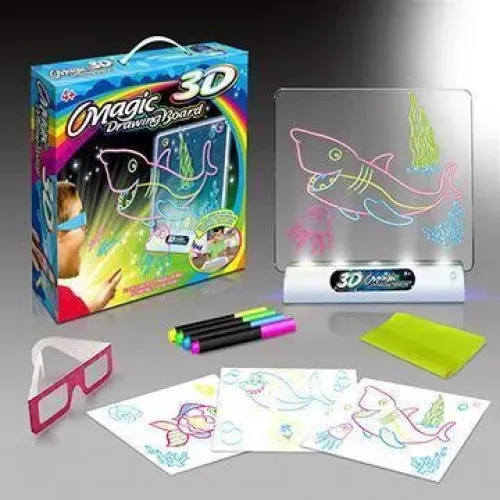 Магическая 3D доска для рисования / magic drawing board 3d - фото 2