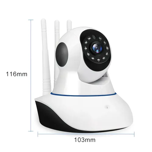 Беспроводная поворотная WIFI IP камера SMART PRO Q5, с датчиком движения и ночным видением, белая - фото 5