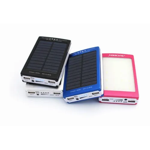 Внешний аккумулятор Power bank 50000mAh  (СОЛНЕЧНАЯ БАТАРЕЯ) С LED подсветкой, разные цвета - фото 2