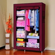 Складной тканевый шкаф 6 отделений HCX Storage Wardrobe  88105 коричневый