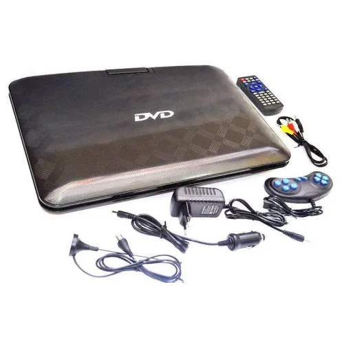Портативный DVD проигрыватель 20 дюймов c DVB T2 OPERA NS-1580 T2, с аккумулятором, Черный - фото 5
