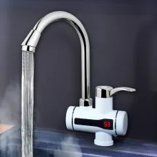 Цифровой мгновенный водонагреватель Pro Delimano с экраном, 3кВт, белый