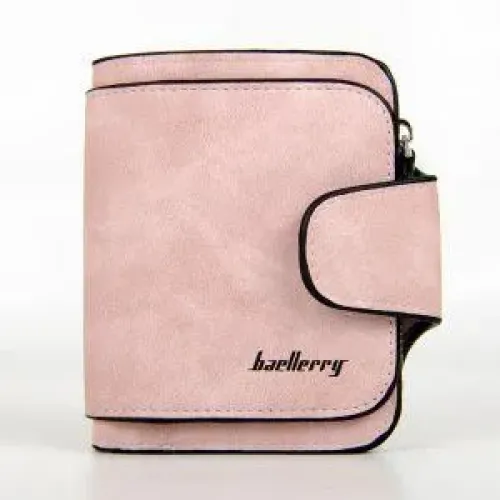 Женский кошелек Baellerry forever mini замшевый, Розовый - фото 2