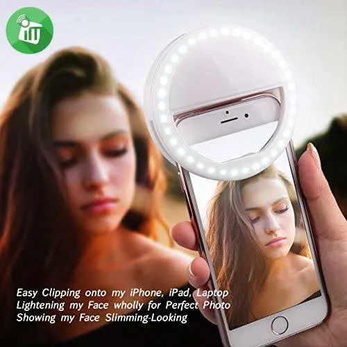 Селфи-кольцо Protech Selfie Ring Light Белое - фото 4