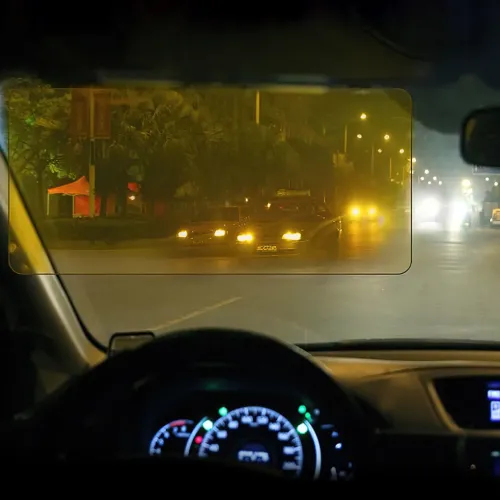Антивідблисковий автомобільний козирок HD Vision Visor із захистом від ультрафіолету та сліпучого світла фар, 30х13 см - фото 8