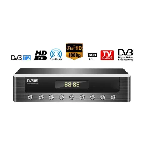 Цифровий ефірний тюнер T2 Set Top Box. Цифровий ресивер т2 dz045 - фото 2