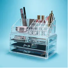 Настольный акриловый органайзер для косметики Cosmetic Storage Box 4 ящика