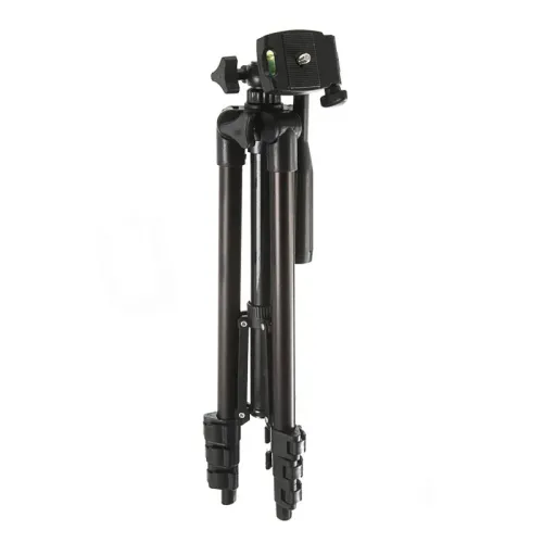Штатив для відеотехніки і смартфона з рівнем TRIPOD TF-3120, розкладний, чорний - фото 5